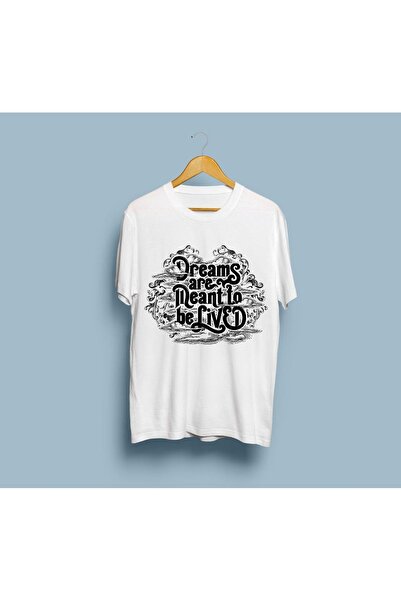 Generic Brand Unisex Oversize T-shirt - Dreams Are For Living Written