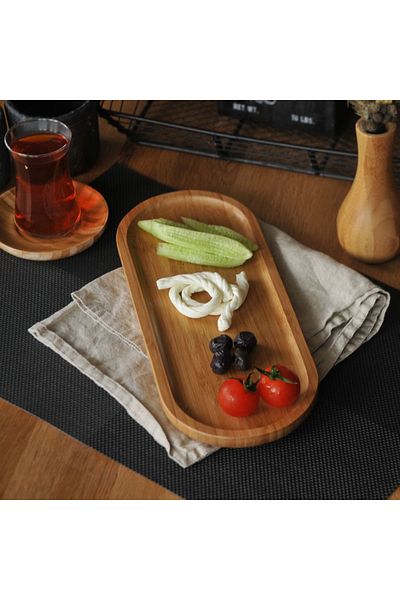 Bambum Latte Rectangular Tray Small