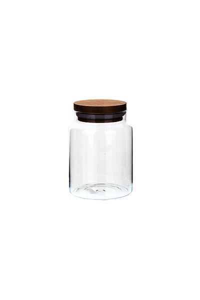 klt Yv Wooden Lid Jar with Bolt 600ml