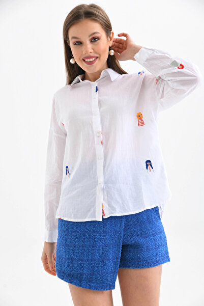 Park Karon Сорочка з довгими рукавами та вишивкою