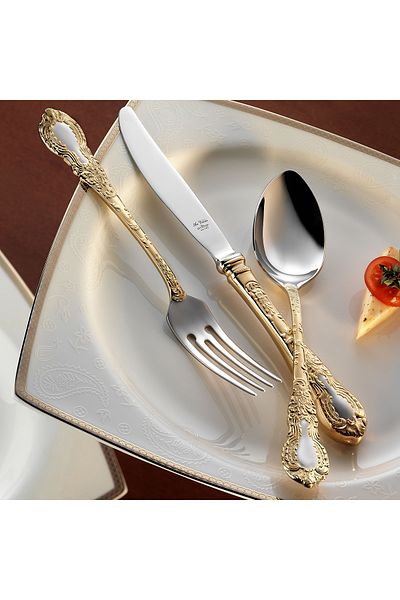 Aryıldız Çırağan Prestige 89 Piece Cutlery Set for 12 Persons Plus-Glossy
