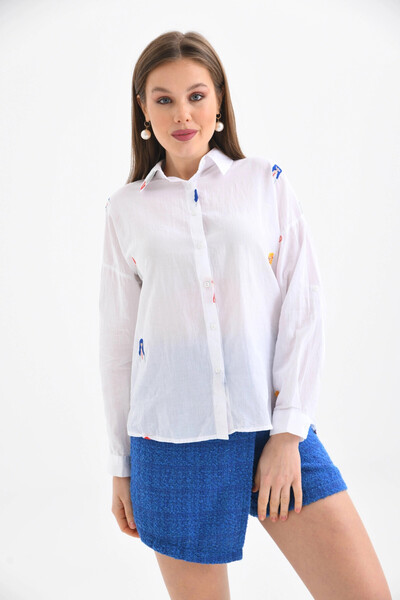 Park Karon Сорочка з довгими рукавами та вишивкою