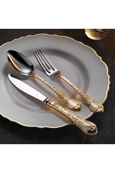Aryıldız Çırağan Prestige 89 Piece Cutlery Set for 12 Persons Plus-Glossy