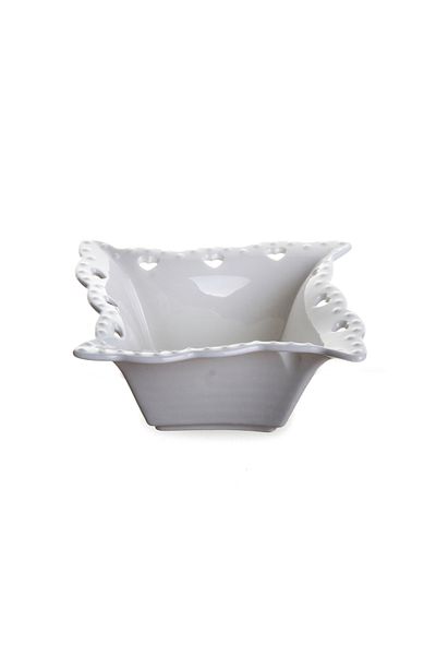 Galeri Kristal Ultraform Porcelain Perforated Star Bowl 9 Cm
