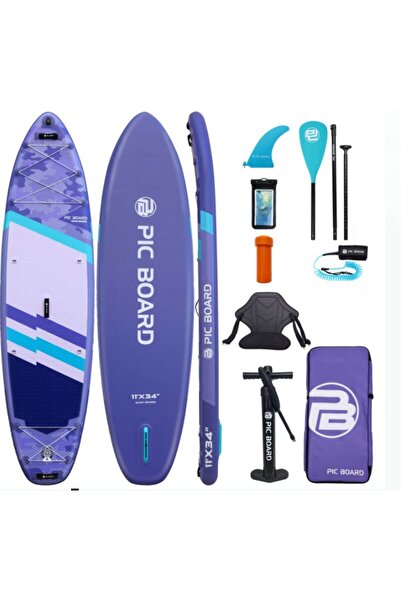Pic Board Camouflage 335x86x15 cm Sup Paddle Board Inflatable Surfboard - Full Set