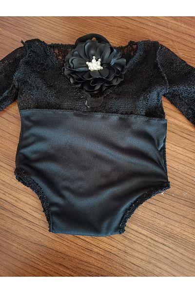 RAY TİCARET Newborn Baby Bodysuit Baby Photo, Stage Shoot Lace Jumpsuit