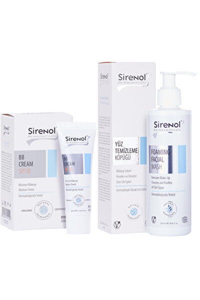 Sirenol Bb Krem Ve Yüz Temizleme Köpüğü Seti 30 ml / 250 ml