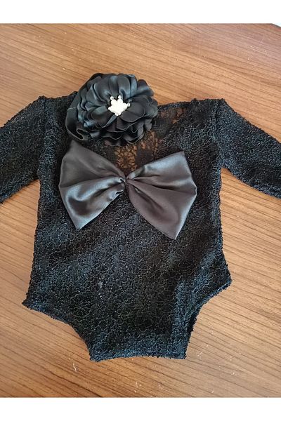 RAY TİCARET Newborn Baby Bodysuit Baby Photo, Stage Shoot Lace Jumpsuit