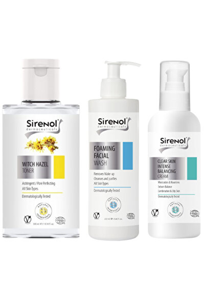 Sirenol Cilt Dengeleyici Set Tonik Köpük Dengeleyici Krem 300 ml / 250 ml / 6...