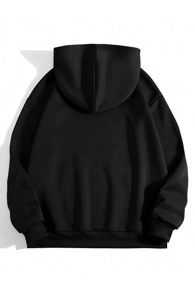 CLAYES Los Angeles California Sweatshirt - Black Printed Oversize Hoodie