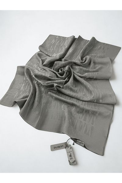 Armine Lyocell Silk Shawl 1002-3 Striped Pattern Linen-1113-8