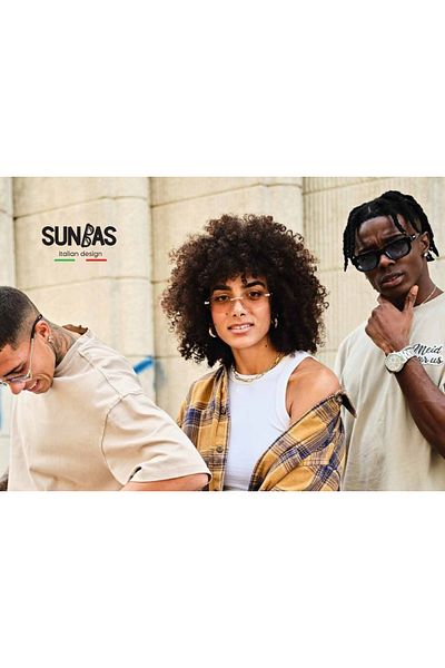 Sunbas Sunglasses Marbella Black Light Black Women's Sunglasses