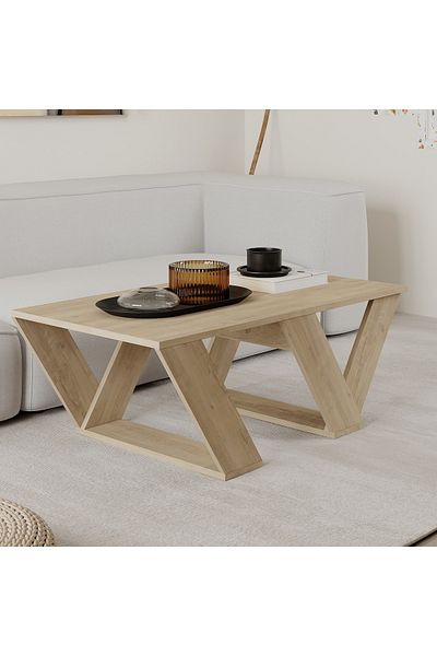 Mourah Home Pipra Modern Coffee Table Oak Multipurpose H 40cm Oak