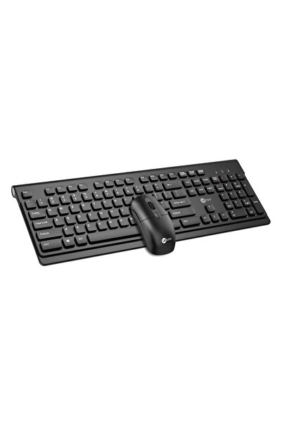 Lecoo Kw203 Kablosuz Türkçe Q Klavye Mouse Set 2.4ghz Usb Alıcılı Pc Mac Uyum...