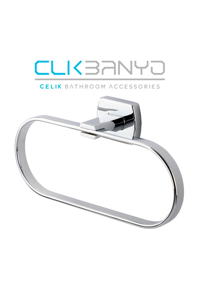 ÇELİK BANYO Milano Oval Havluluk Pirinç Malzeme ( 10 Yıl Garantili )