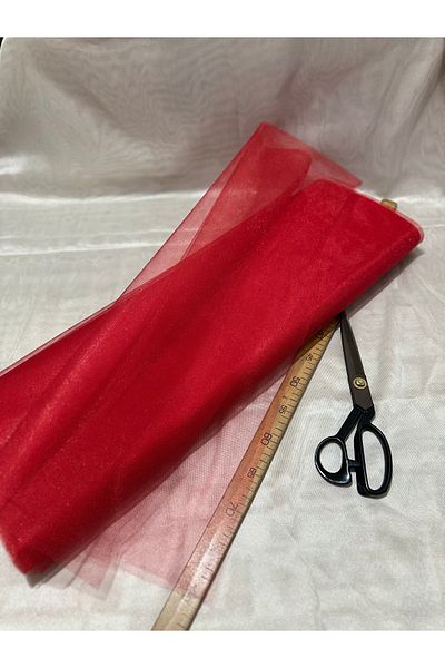 edalle Red Car Ornament, Bundle Ornament, Engagement Bundle Ornament, Door Ornament Tulle, Birthday Tulle 100X300Cm,