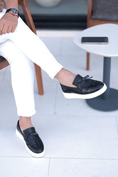 Serhat Özköroğlu LFR-A5555 حذاء كروكو أوليفر أسود