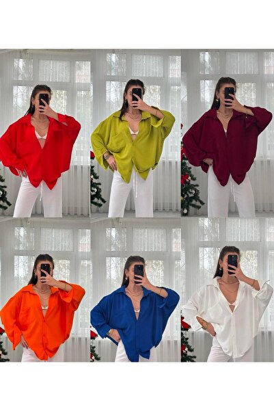 Paw Garage Γυναικείο πουκάμισο Perla White Single Pocket oversized , Πουκάμισο με φαρδιά εφαρμογή, πουκάμισο Ayrobin