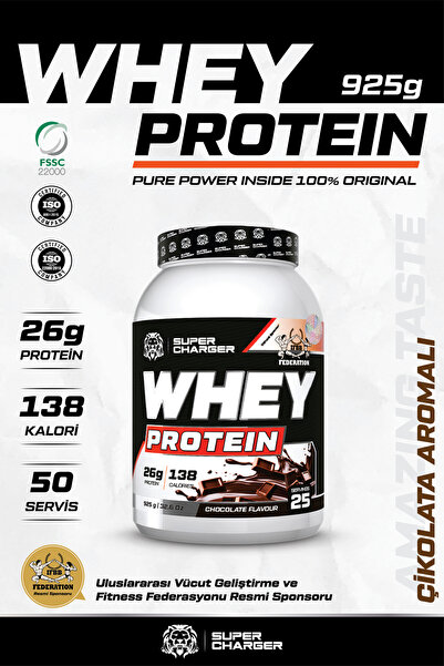 supercharger Whey Protein Tozu 925g Çikolata Aromalı, Kas Gelişimi Ve Onarım,...