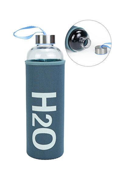 Trendmiya Bez Kılıflı 1000 ml Cam Matara