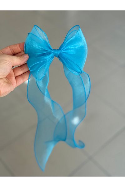 EliraToka Femei - Fete Lungă Organza Tulle Coada Fundă Cataramă Încuietoare automată