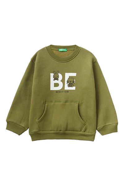 United Colors of Benetton Hanorac cangur pentru băiat 3EB5G10BA
