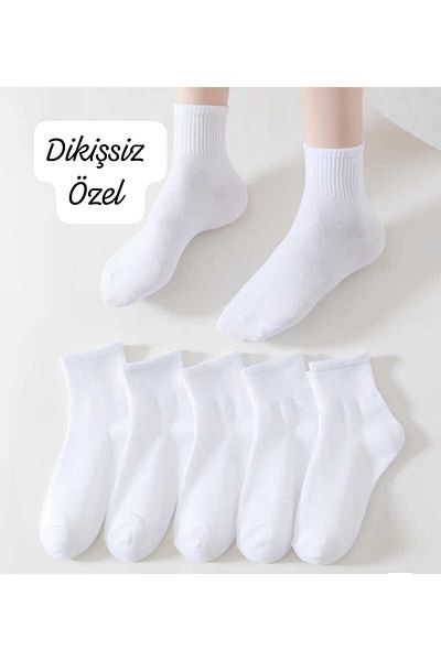 Gezen Çorap Καλοκαιρινό Μαύρο Λευκό Γκρι 6 Πακέτο Άνετες Αθλητικές Κάλτσες Πεζοπορίας με Λατέλα Καρπού Κάλτσες Τένις College 07
