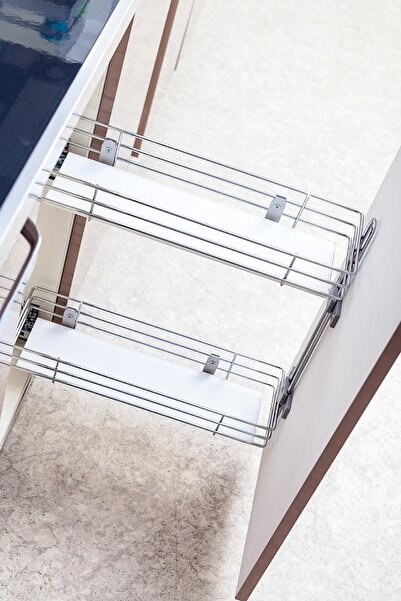 ÇAĞDAŞ Şişelik Deterjanlık Teleskopik Ahşap Tabanlı Tandem Frenli 20 Cm Ar31