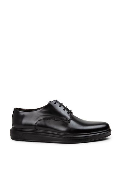 Deery Ανδρικά παπούτσια casual από γνήσιο δέρμα μαύρα Comfort