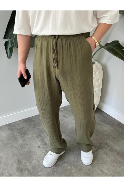 Quik-max MÜSLİN BAGGY KALIP PANTOLON