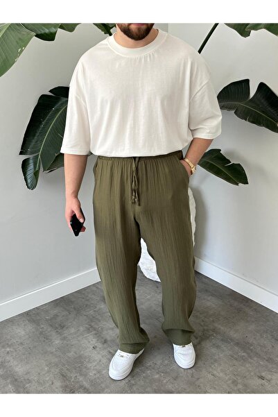Quik-max MÜSLİN BAGGY KALIP PANTOLON