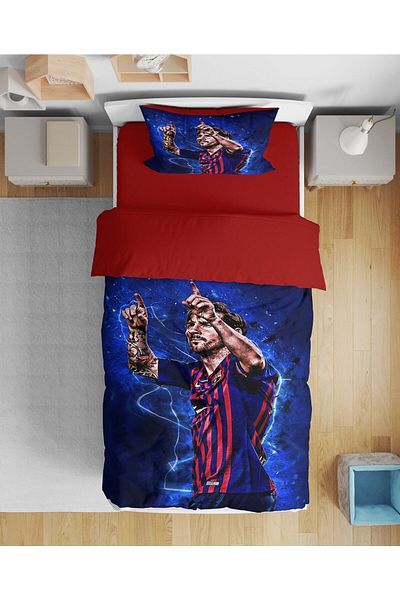 Erays Home Set cuvertură de pilota Erayshome Messi 3d fără cearșaf