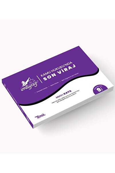 Temsil Kitap Kamu Hukukunda Son Viraj / Metin Kaya / Temsil Kitap / 978625662...
