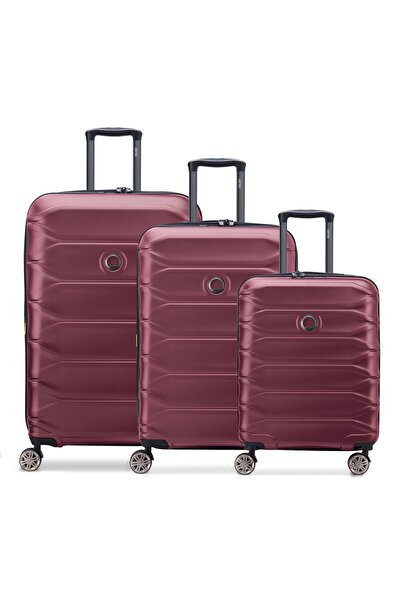 Delsey Paris Set valiză Meteor 4 roți 3 piese cu pliu expansiv