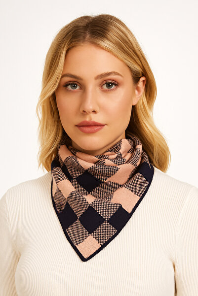 Sebir Moda Kareli Desenli Triko Fular