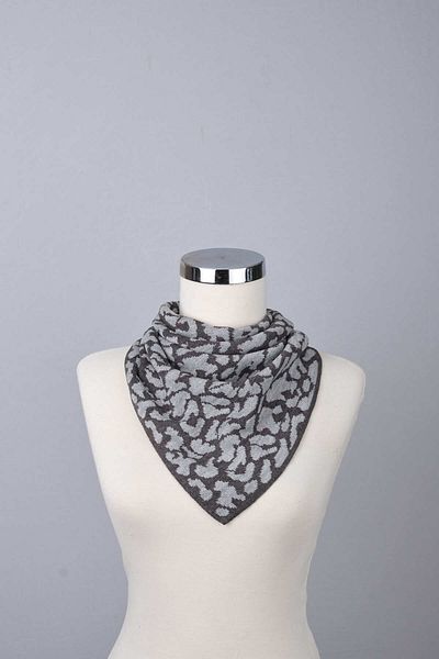 Sebir Moda Leopard Patterned Knitwear Scarf