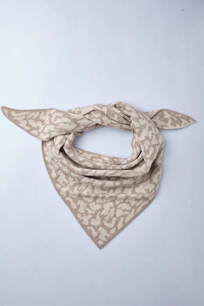 Sebir Moda Φουλάρι πλεκτό με σχέδιο λεοπάρ