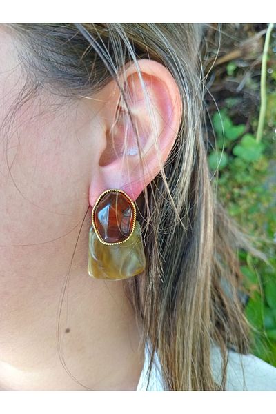 mos&more Cream Brand Women's Earrings