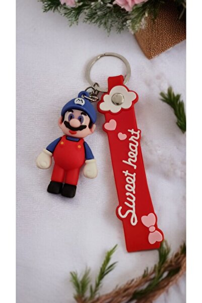 FAMEMUS ACCESSORY Breloc cu figurină 3D drăguță Super Mario – Accesoriu pentr...