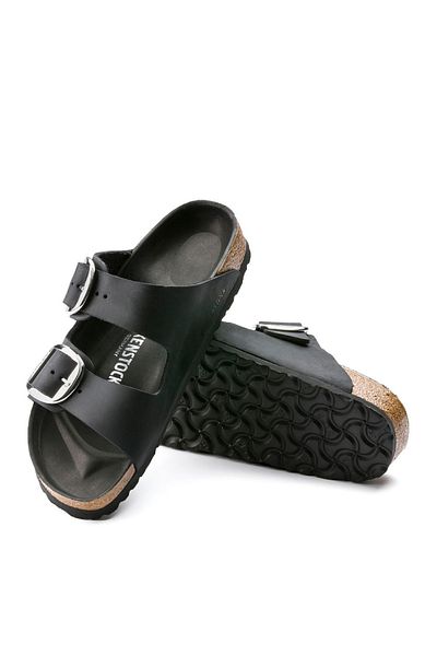 Birkenstock Arizona Big Buckle Fl Μαύρες παντόφλες Unisex 1011075-20026