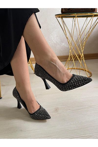 DERİ KABUSU Stone Women's Heel Shoes 2525