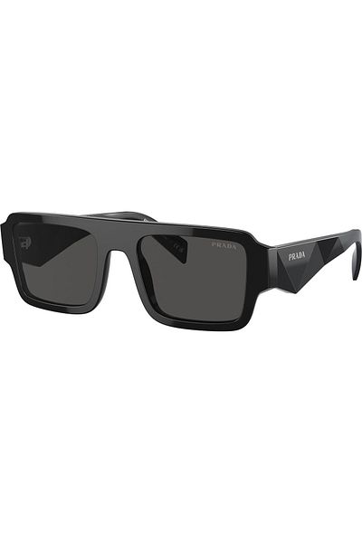 Prada Man Rectangle Sunglasses- Pr A05s - Lense Size:53mm - Black