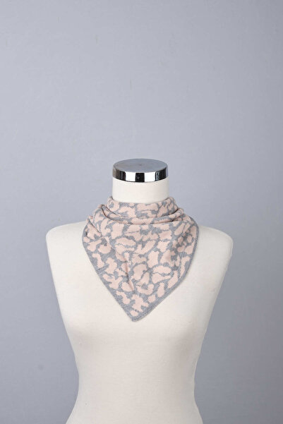 Sebir Moda Leopar Desenli Triko Fular