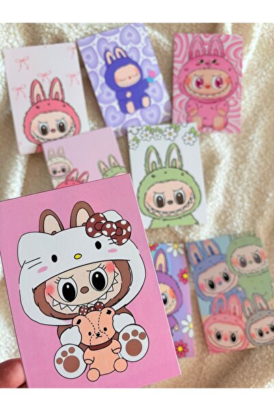 Pankart Evi Labubu Themed 8 Piece Clipboard Card Set - Decoration