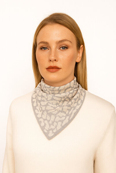 Sebir Moda Леопардовий візерунок Трикотажний шарф