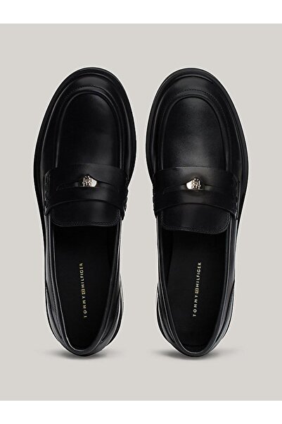 Tommy Hilfiger Kadın Deri Loafer Ayakkabı FW0FW08029BDS