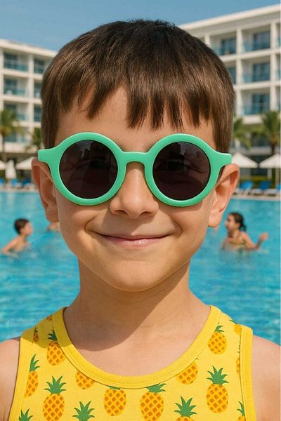 Uniquetrenders Children's 3-8 Years Old Round Sunglasses Children's Sunglasses