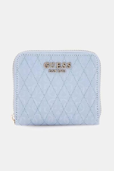 Guess Betula Slg Small Zip Around Women's Blue Wallet Swgg9626137-Stu