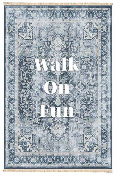 Markaev Walk On Fun Baskılı Dokuma Taban Halı 236 YNG