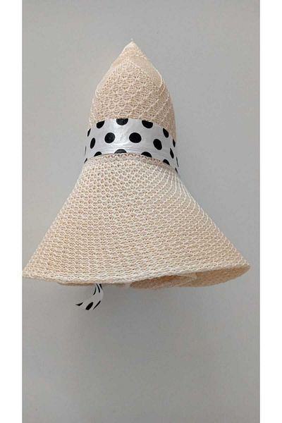 S&D ÇARŞİ Colorful Polka Dot Beach Hat
